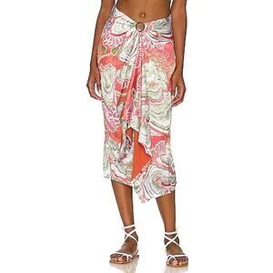 Andrea Iyamah | Behati Satin Draped Midi Skirt